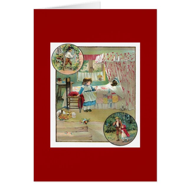 Cartão Pequeno Chapéu Vermelho (Frente)