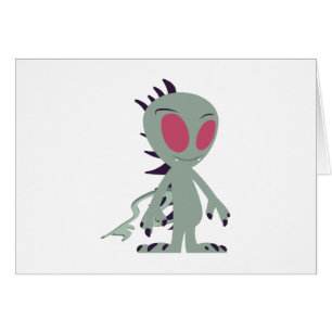 Cartão Pequeno Chupacabra