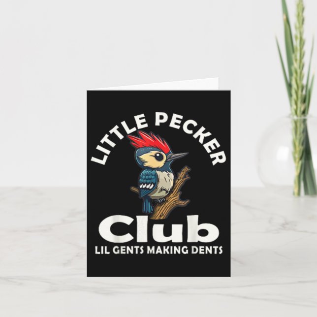 Cartão Pequeno Clube Pecker Camisa Frente E Trás (Frente)