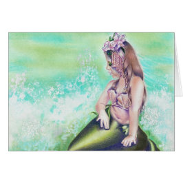 Cartão pequeno da sereia