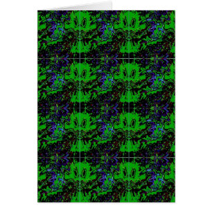Cartão Pequeno demônio verde