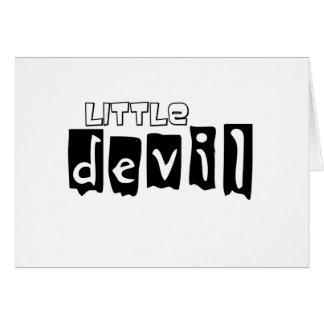 Cartão Pequeno Diabo