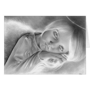 Cartão pequeno do anjo do céu