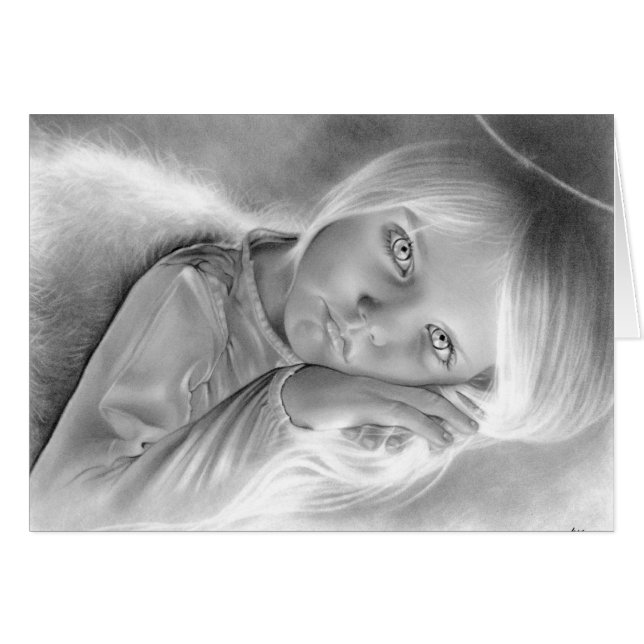 Cartão pequeno do anjo do céu (Frente Horizontal)