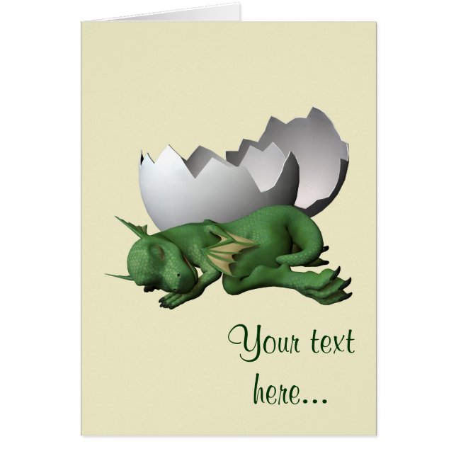 Cartão Pequeno Dragão (Frente)