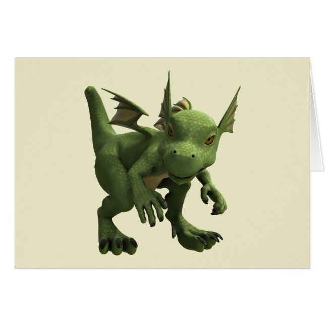 Cartão Pequeno Dragão (Frente Horizontal)