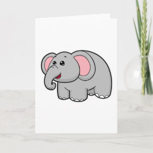 Cartão Pequeno Elefante