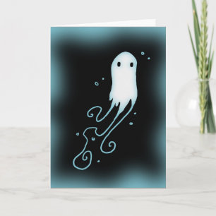 Cartão Pequeno Fantasma com Sujeiras