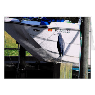 Cartão Pequeno Herão Azul