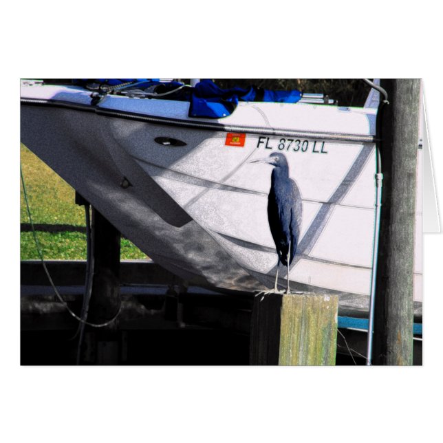 Cartão Pequeno Herão Azul (Frente Horizontal)