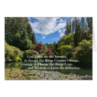 Pequeno lago canadense Serenity Prayer