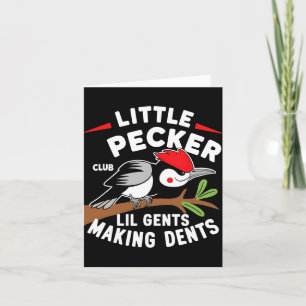 Cartão Pequeno Pecker Club Lil Gents Fazer Dents Retro