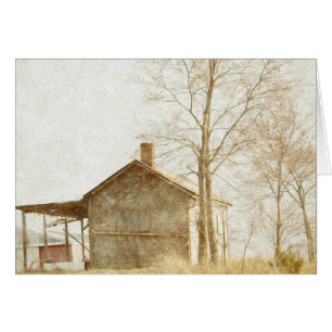 Cartão Pequeno prédio antigo