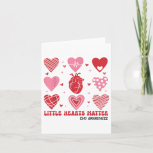 Cartão Pequenos Corações Sensibilização Infantil Anatomia