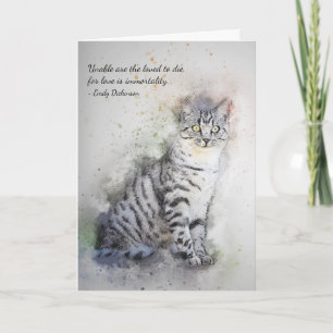 Cartão Perda de Simpatia Personalizada de Pet Cat (Tabby)