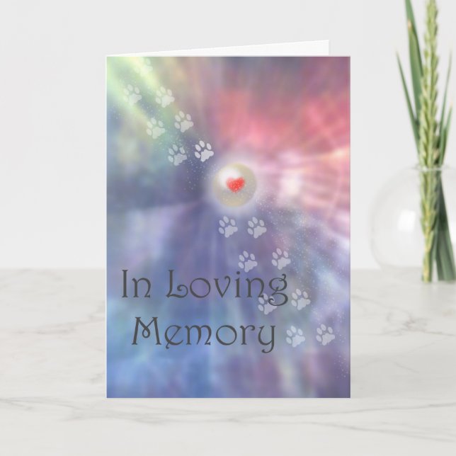 Cartão Perda de simpatia por animal/cão (Frente)