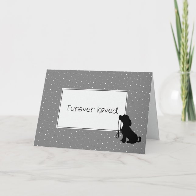 Cartão Perda de simpatia por cães (Frente)