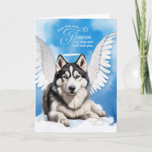 Cartão Perda de um Cachorro Simpatia de Pet Siberiano