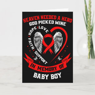 Cartão Perda De Um Ente Querido Filho Conscientização Sob