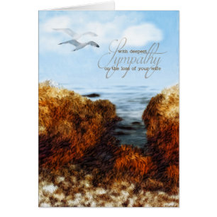 Cartão Perda de um Voo Costeiro de Simpatia por Esposa