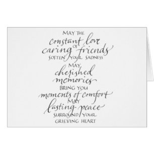 CARTÃO **PERDA DE UMA** MEMÓRIA AMADA PARA O CHERISH