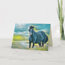 Cartão Perda de uma simpatia personalizada por cavalos ad