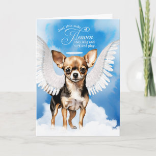 Cartão Perda de uma Simpatia Pet Chihuahua de Preto