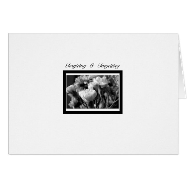 Cartão Perdão e esquecimento (Frente Horizontal)