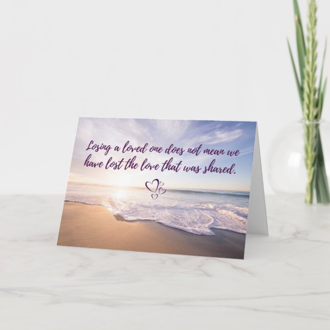 Cartão Perder um amado (Frente)