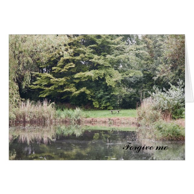 Cartão Perdoe-me. (Frente Horizontal)