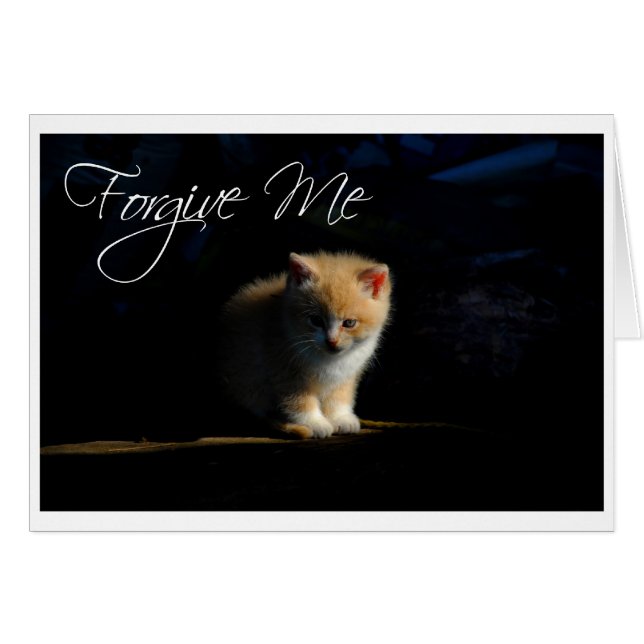 Cartão Perdoe-me (Frente horizontal)