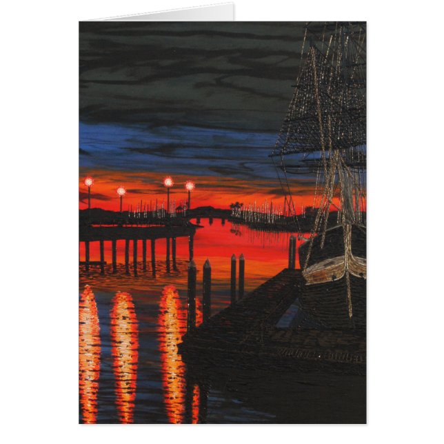 Cartão Peregrino ao amanhecer (Frente)