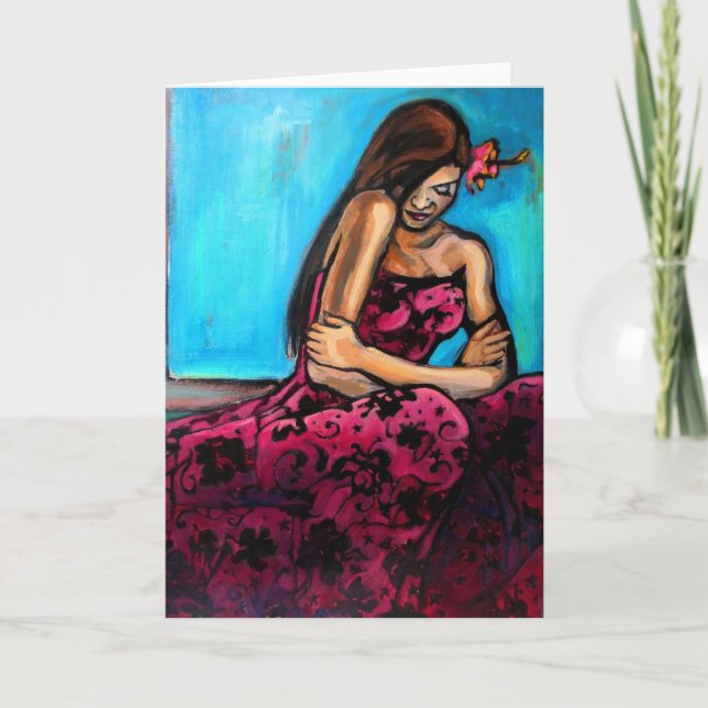 Cartão "Perfect Day" painting greeting card (Frente)