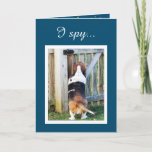 Cartão "Perfect Friend" "Birthday" Card w/Cute Basset<br><div class="desc">"Perfect Friend" "Birthday" Card w/Cute Basset</div>