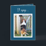 Cartão "Perfect Friend" "Birthday" Card w/Cute Basset<br><div class="desc">"Perfect Friend" "Birthday" Card w/Cute Basset</div>