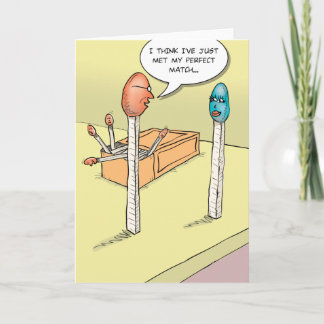 Cartão Perfect Match Funny Greeting Card