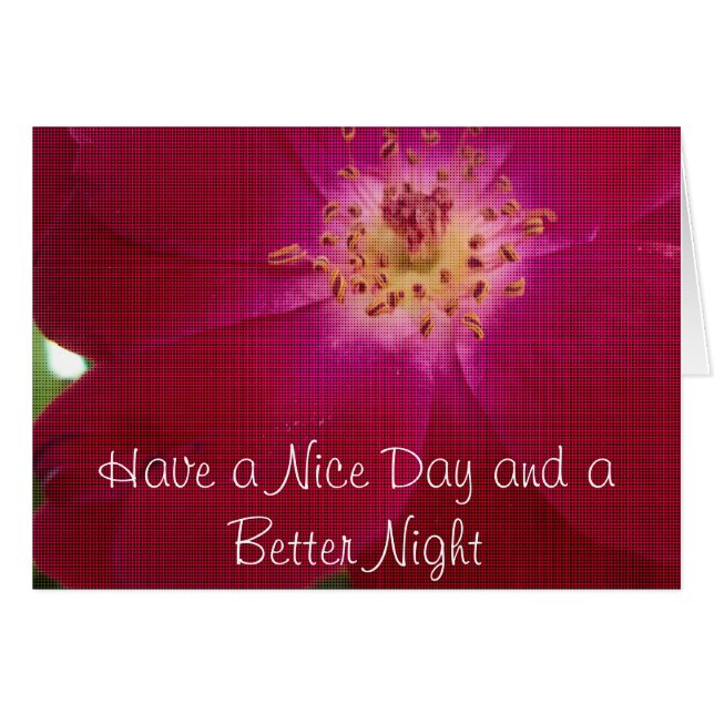 Cartão Perfeição Petal: Arte de Padrão Petal Rosa verific (Frente Horizontal)