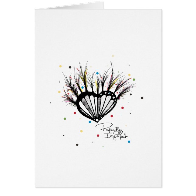 Cartão Perfeitamente imperfeito (Frente)