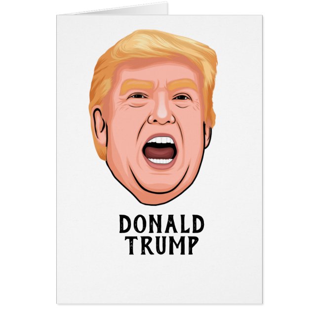 CARTÃO PERFIL ANGRY DONALD TRUMP (Frente)