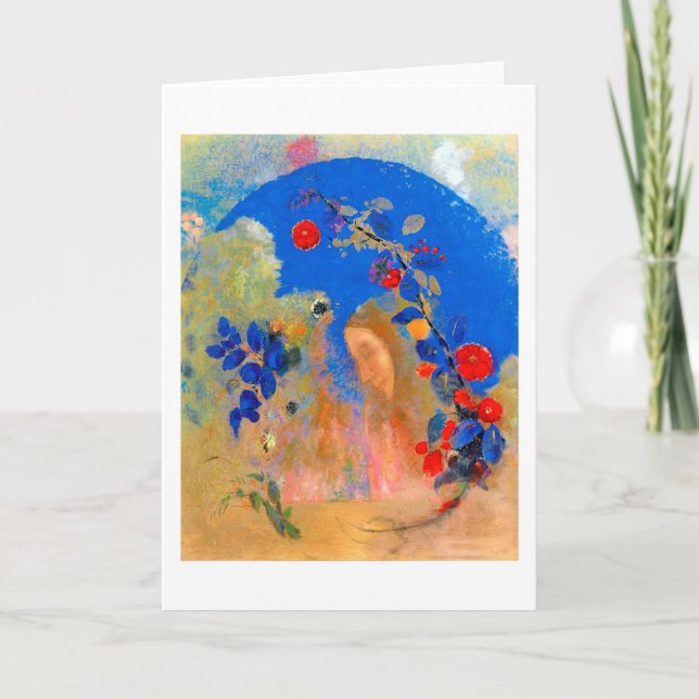 Cartão Perfil sob um Arco, Redon (Frente)