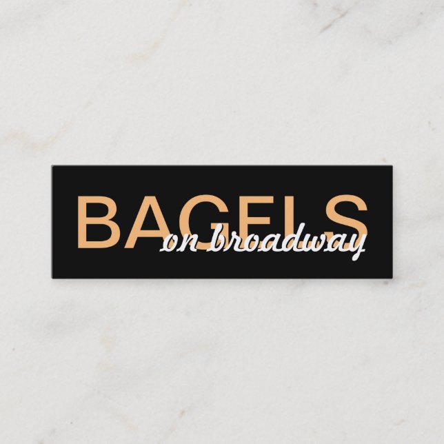 cartão perfurado do bagels (Frente)