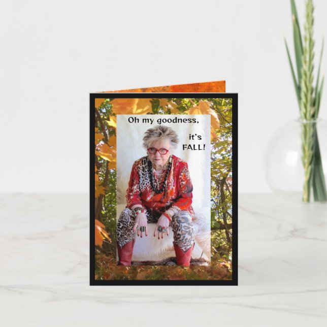 Cartão Pergunta Humorística sobre Queda (Frente)