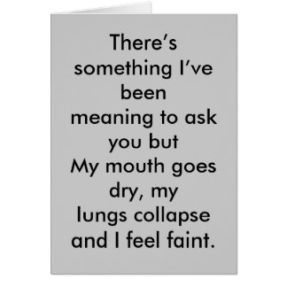 Cartão Pergunta para fora em uma data