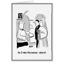 Cartão Perguntas de Bridegroom Viram.