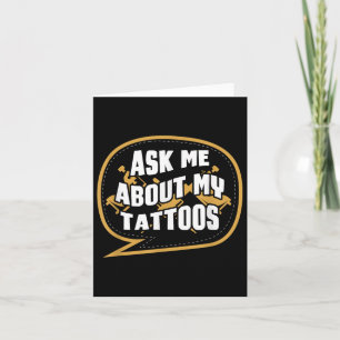 Cartão Pergunte-Me Sobre Minha Tatuagem Artista Machine I