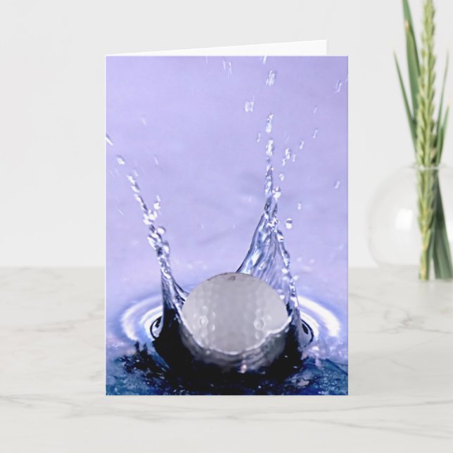 Cartão Perigo da água (Frente)