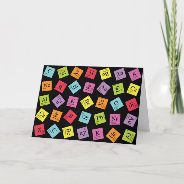 Cartão Periódico Elementar (Escuro) (Frente)
