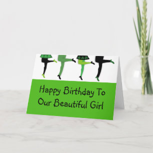 Cartão Pernas de Estepdancedores Irlandeses