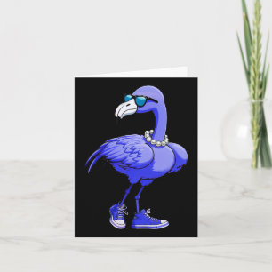 Cartão Pérolas Flamingo Azul Vírgula A Kamala Harris 2024