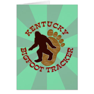 Cartão Perseguidor de Kentucky Bigfoot